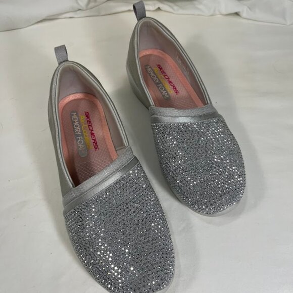 Sketchers Arya Sparkle Slip-Ons - Size 7.5 - Picture 2 of 8